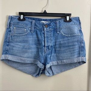 Hollister mid-rise jean shorts